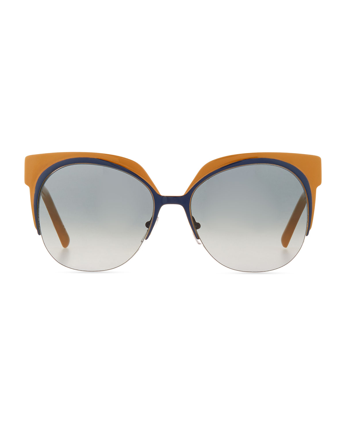 Two-Tone Cat-Eye Sunglasses