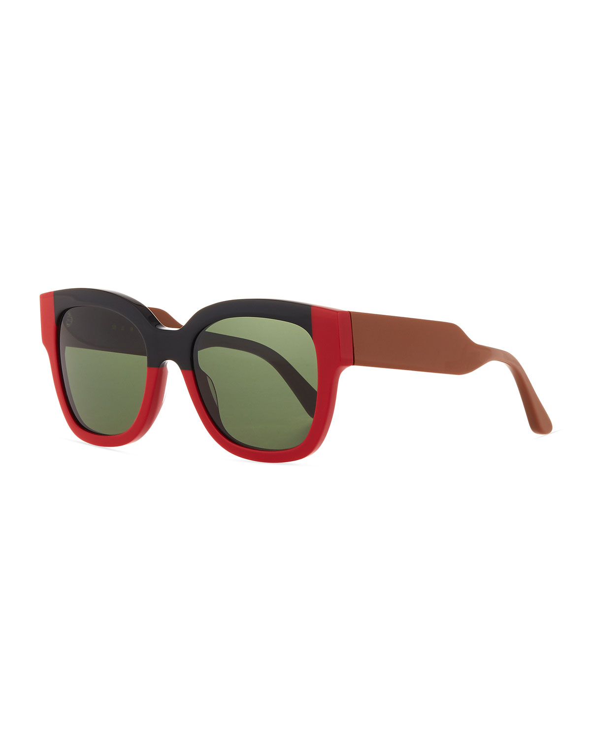 Chunky Square Colorblock Sunglasses