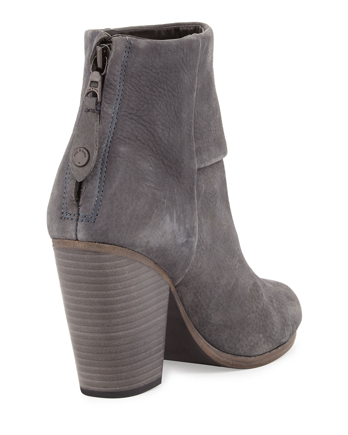 Classic Newbury Nubuck Ankle Boot, Charcoal 