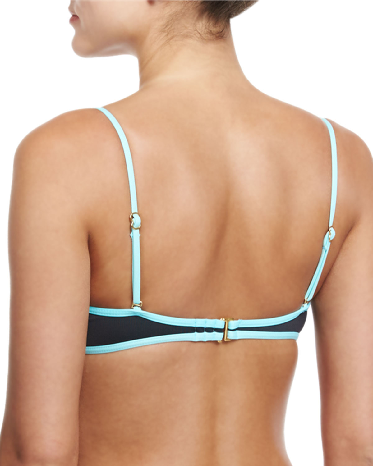 Bombshell Two-Tone Swim Top