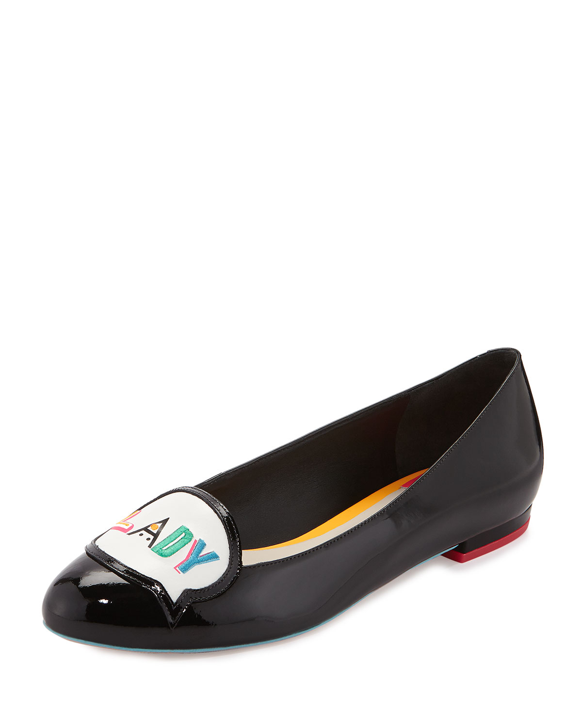 Boss Lady Patent Leather Loafer, Black