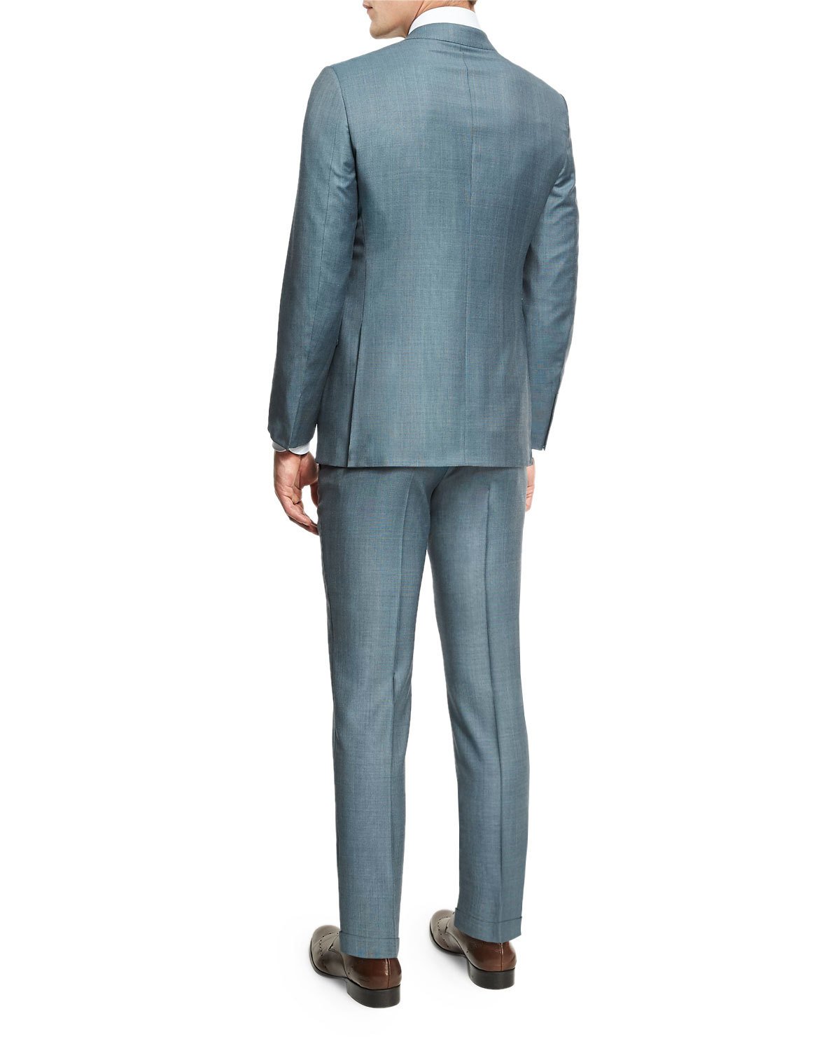 Trofeo® Tonal Plaid Two-Piece Suit, Light Green