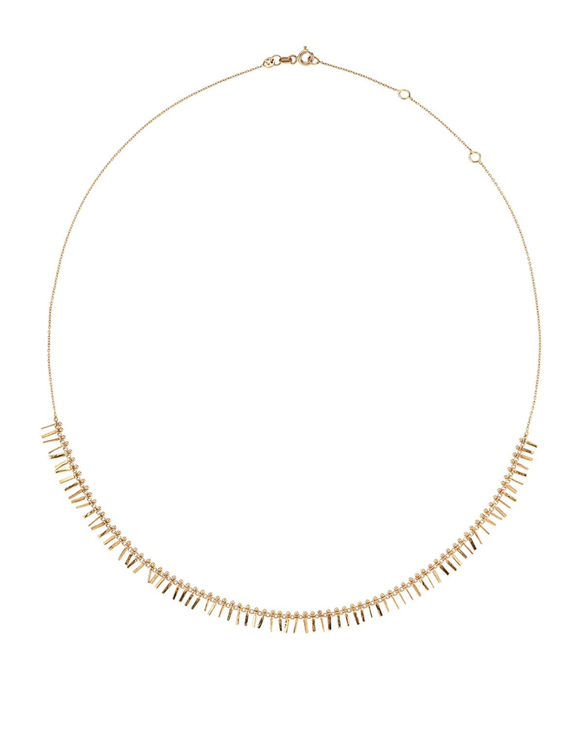 Seed Intensive Tassel Necklace in 14K Rose Gold