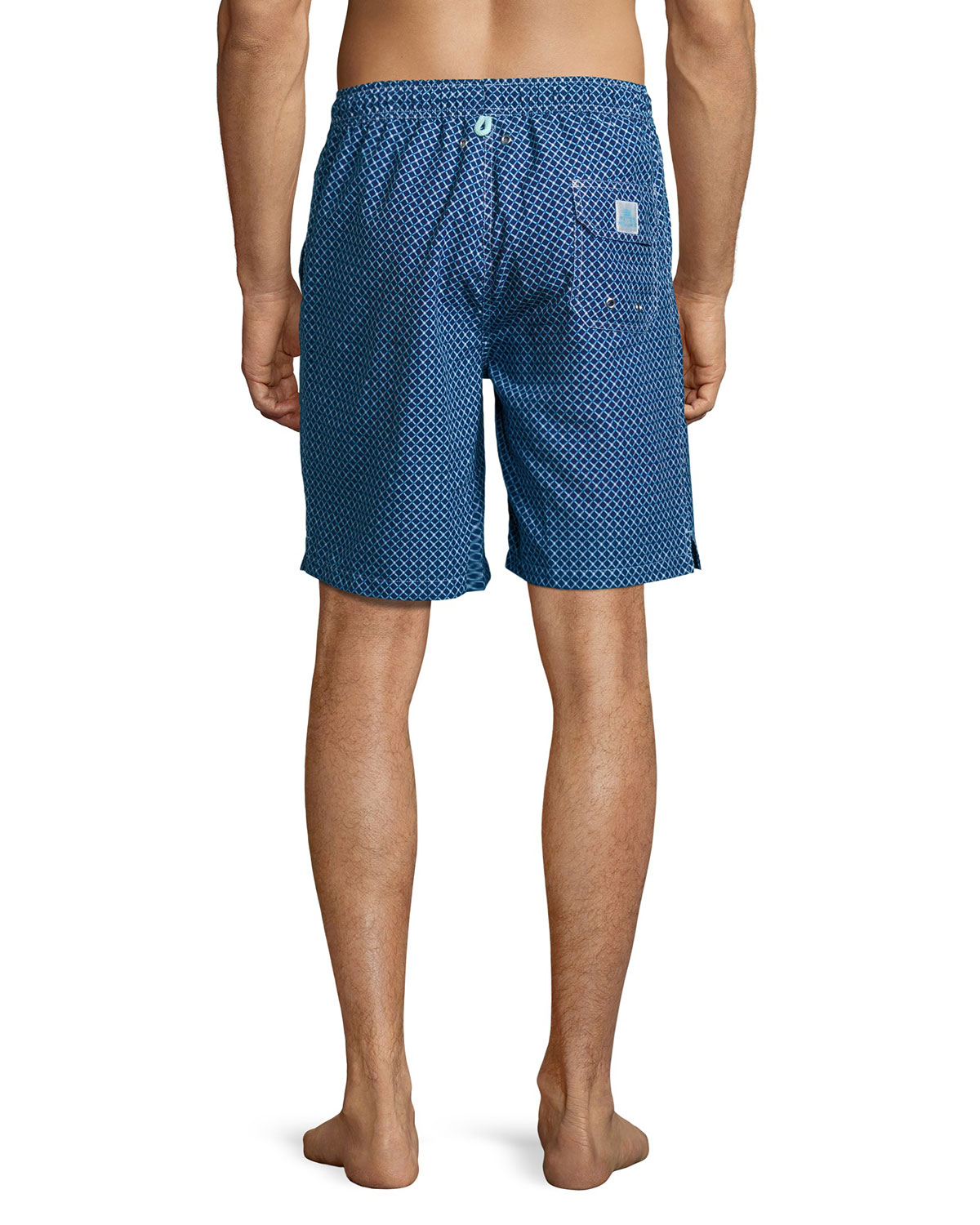Bamboo Interlock Swim Trunks, Blue