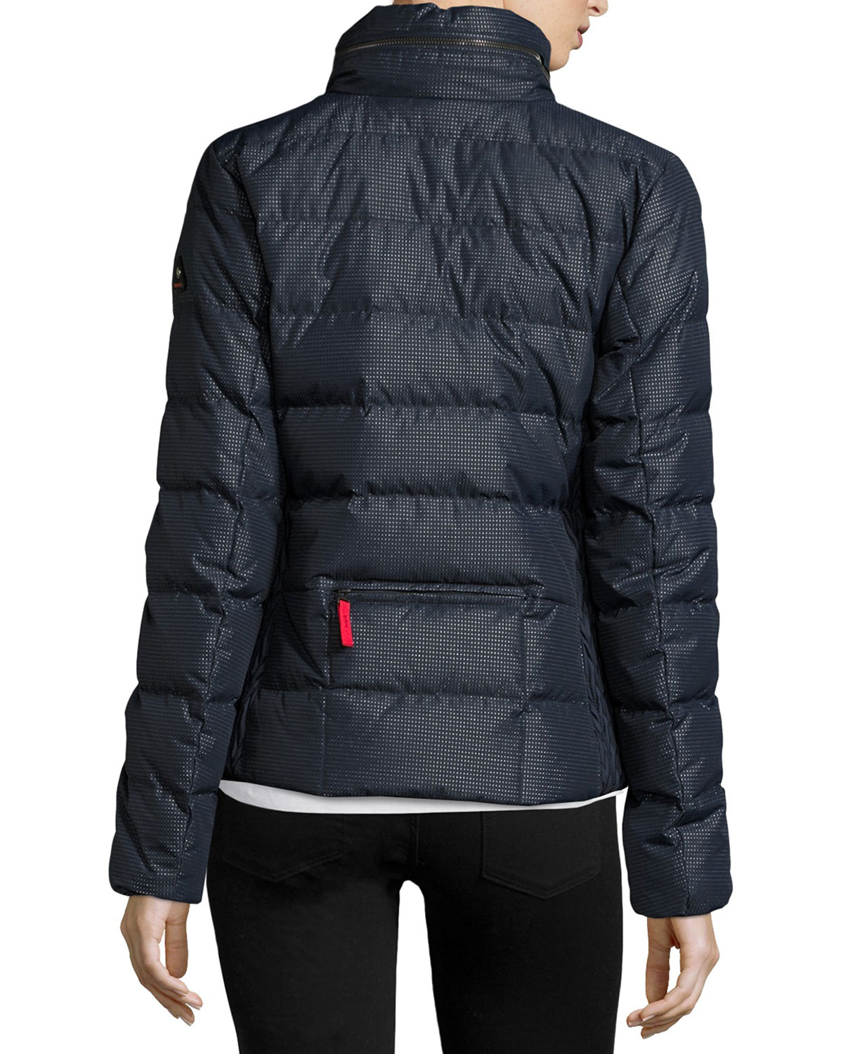 Lightweight Puffer Jacket, Navy Metallic