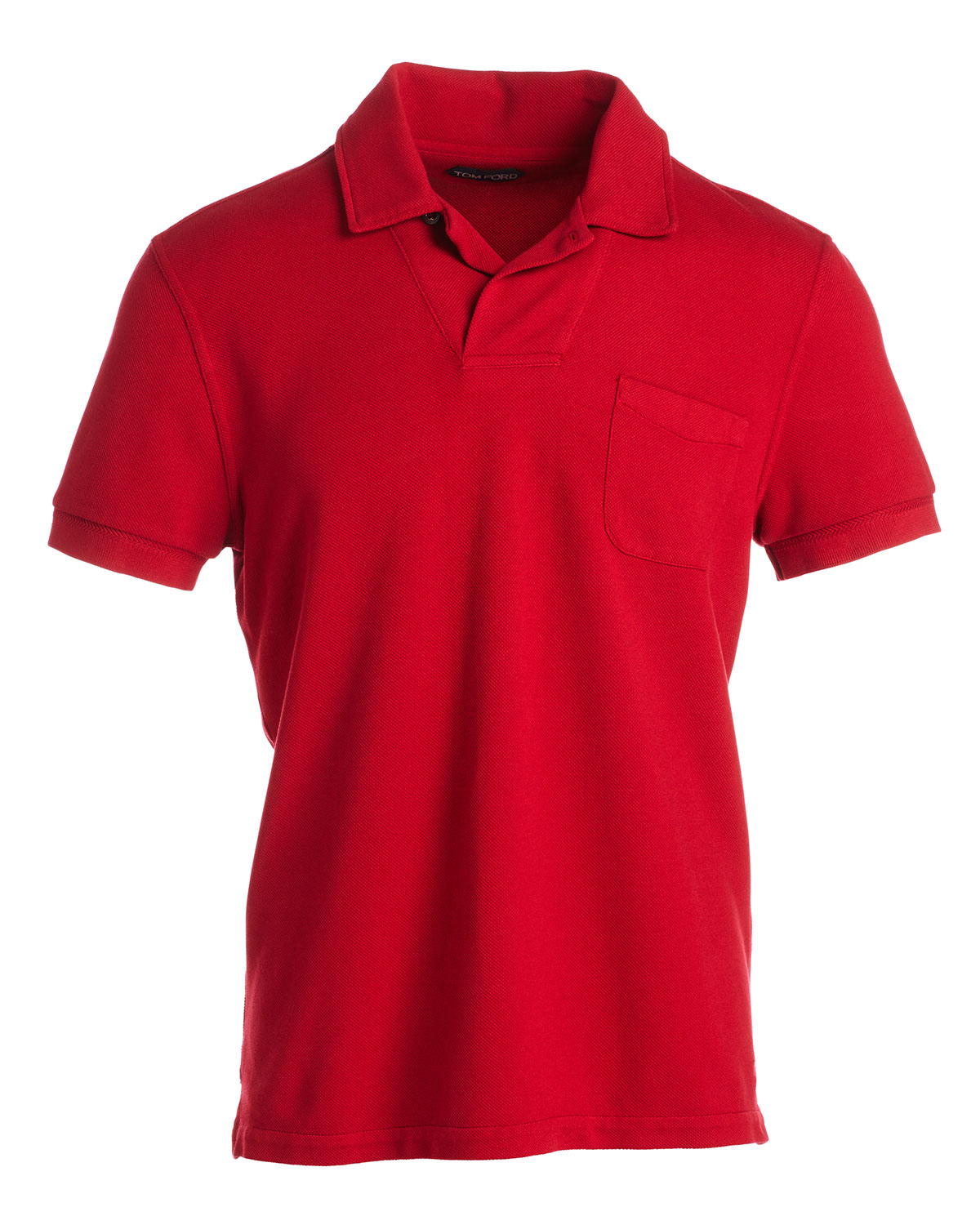 Short-Sleeve Polo Shirt, Red