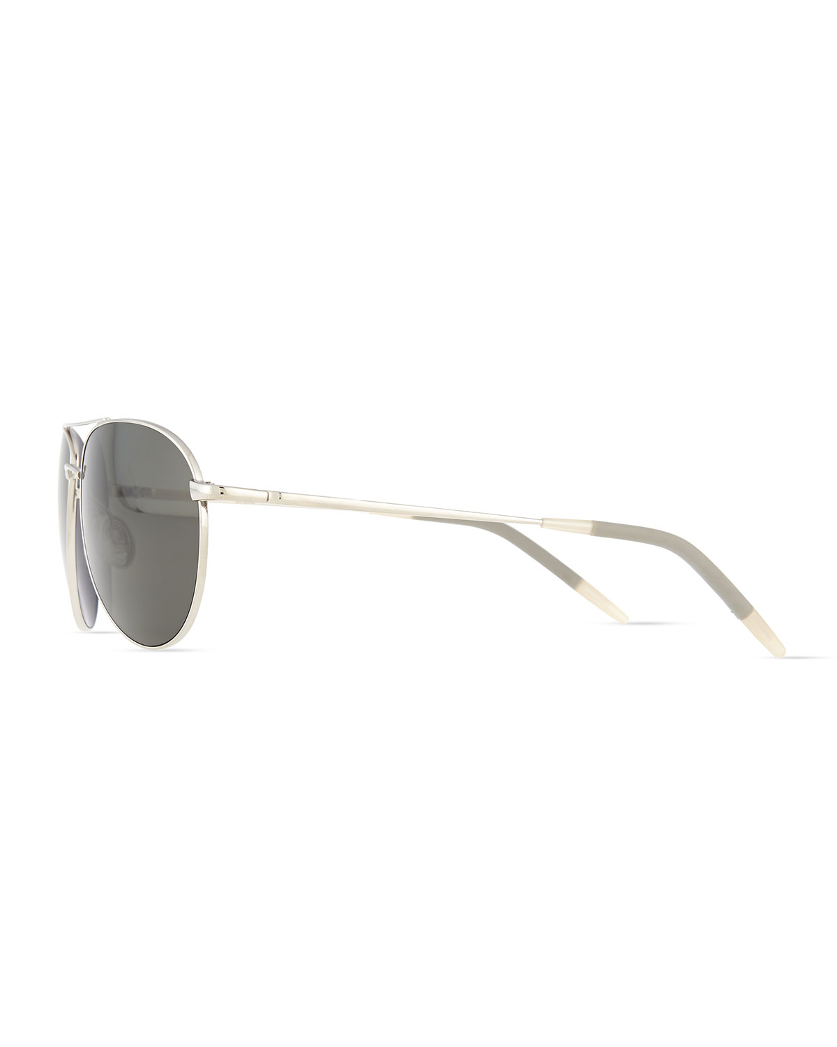 Benedict Basic Polarized Aviators, Silver/Gray