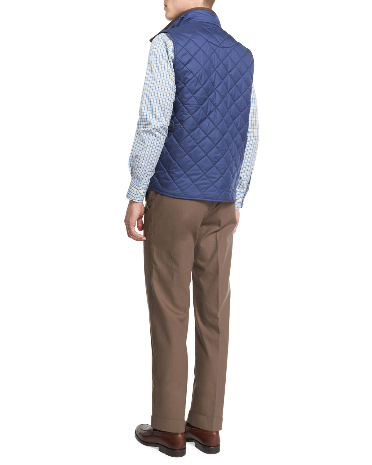 Check Long-Sleeve Sport Shirt, Blue