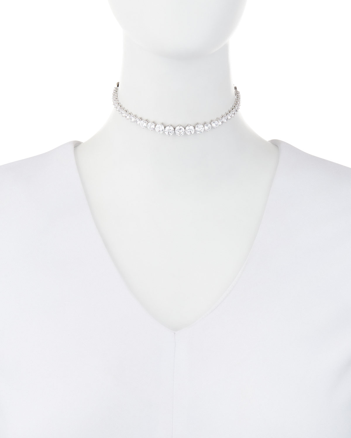 Monarch Graduated Crystal Choker Necklace