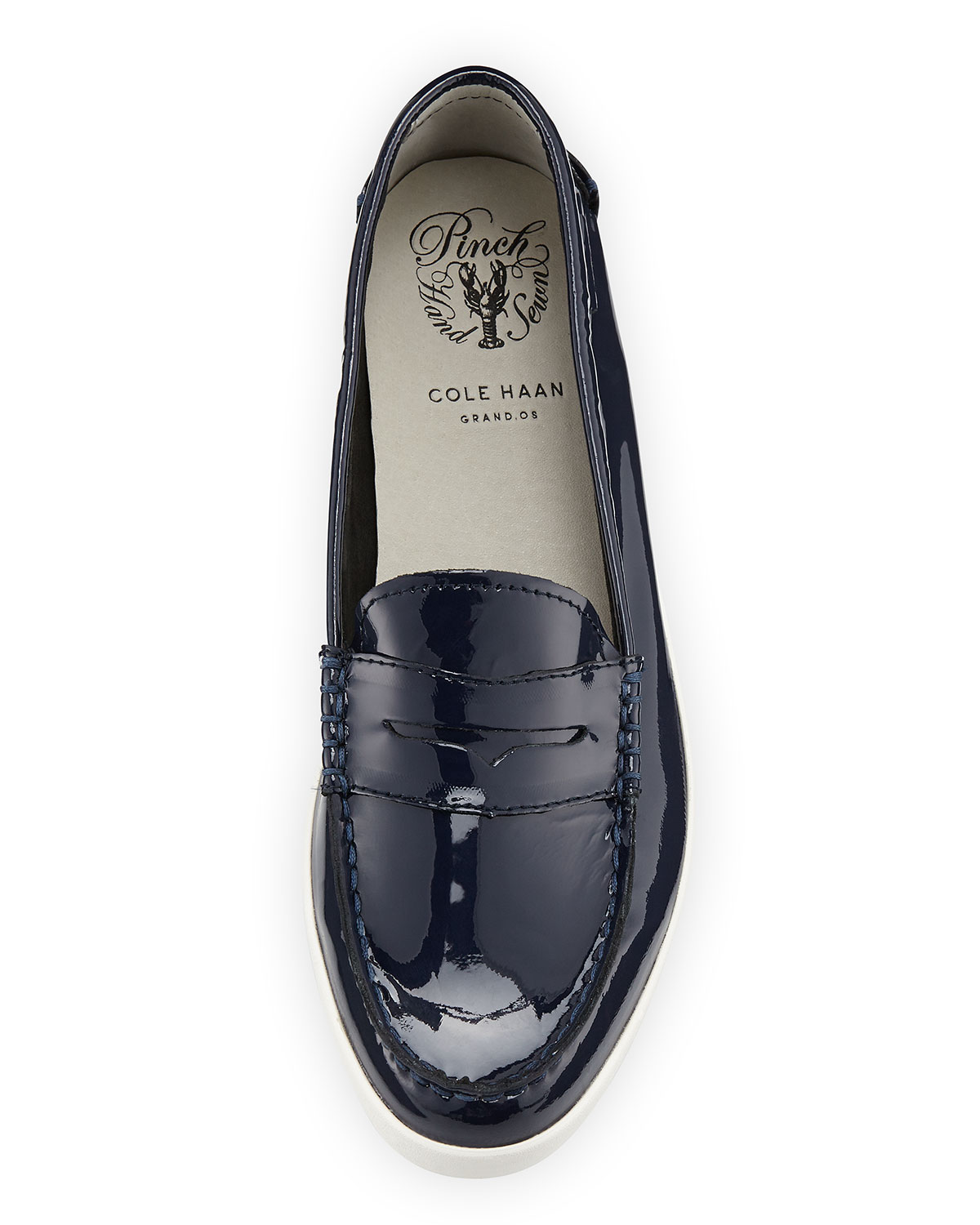 Pinch Patent Leather Loafer, Peacoat