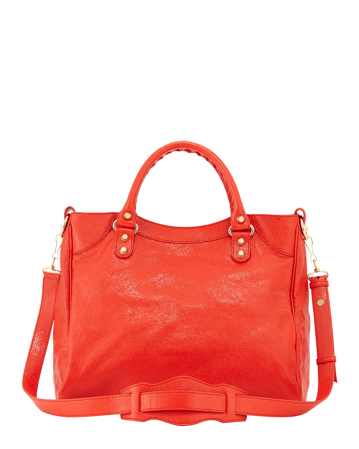 Giant 12 Velo Lambskin Bag, Red Orange