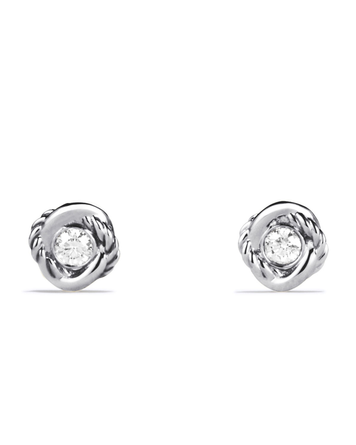 Infinity Earrings with Diamonds