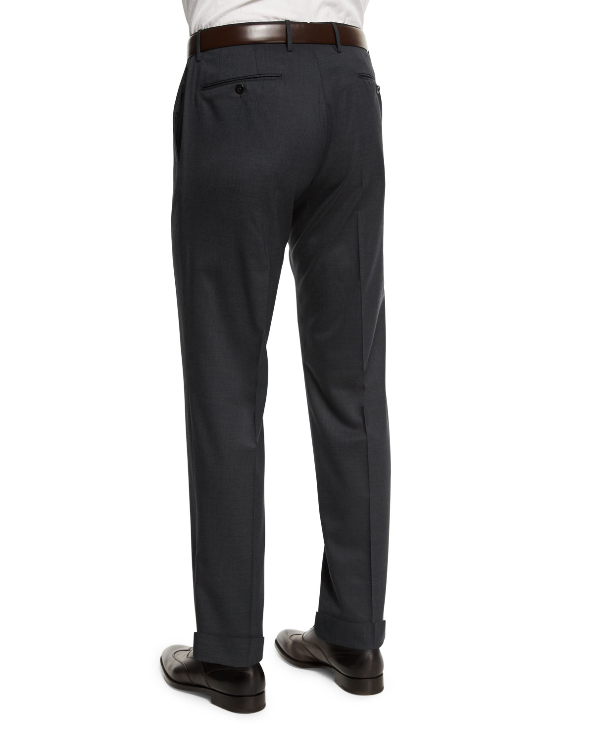 Benson Standard-Fit Lightweight Trousers, Charcoal