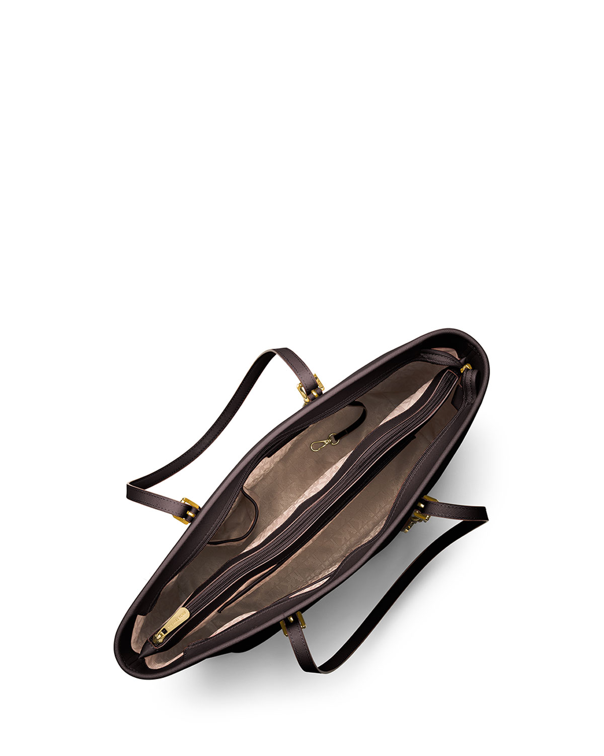 Jet Set Travel Medium Saffiano Tote Bag, Coffee