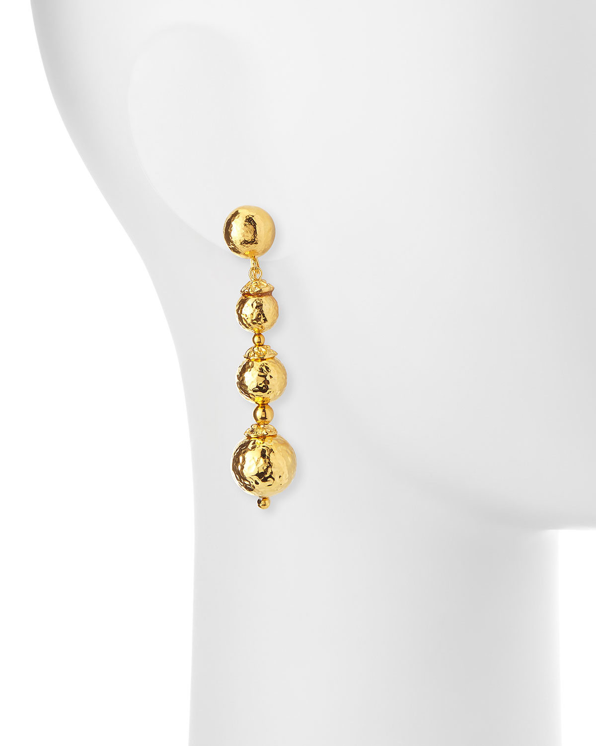 24K Gold-Plated Ball Drop Earrings