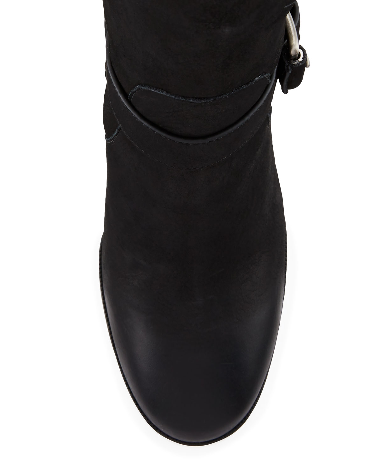 Ashton Mid Leather Bootie, Black