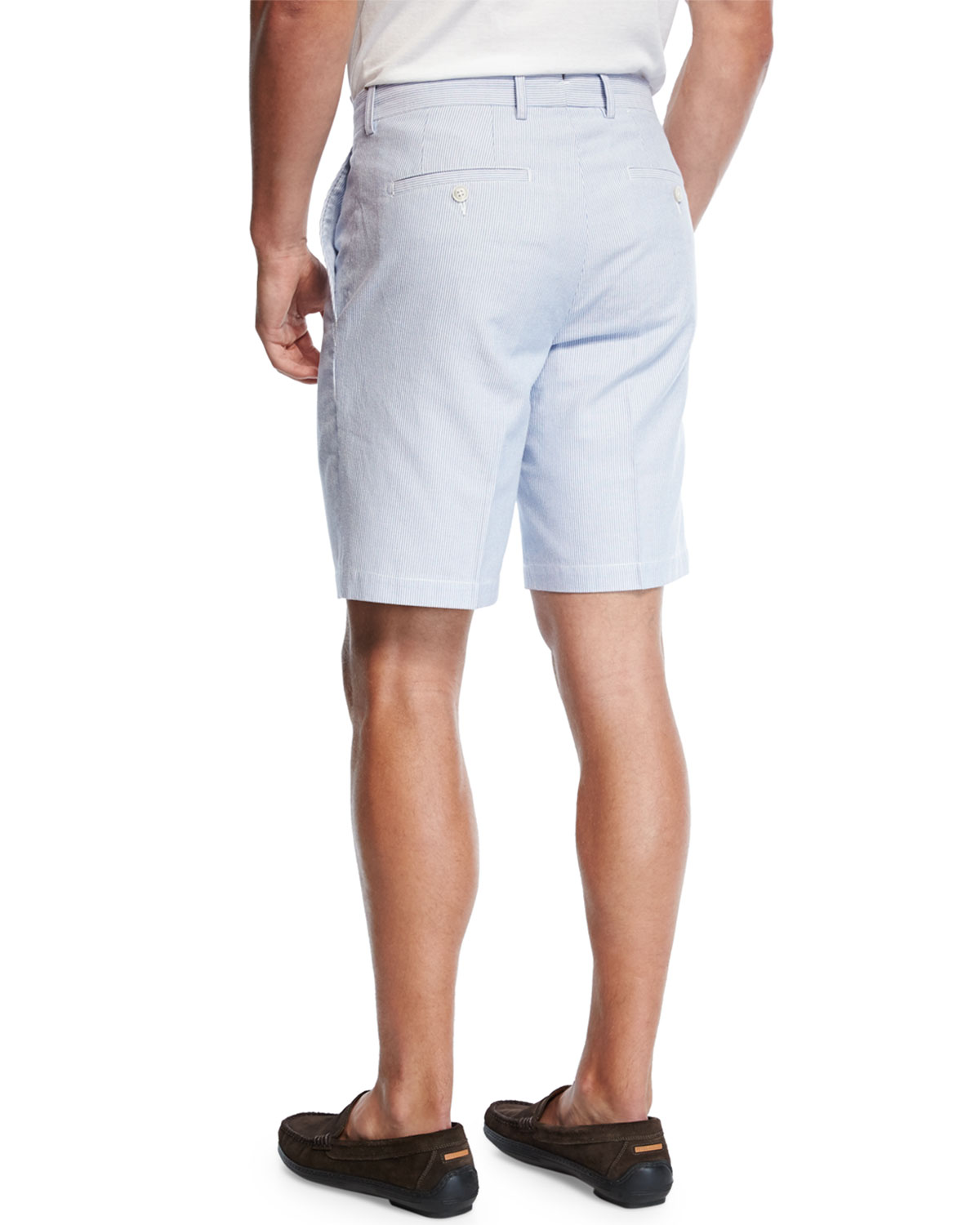 Bedford Striped Corduroy Shorts