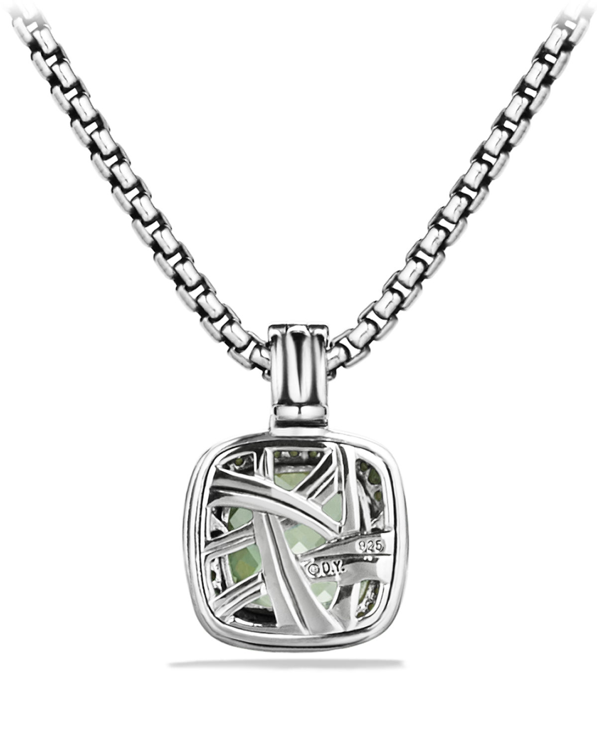 Albion Pendant with Prasiolite and Diamonds