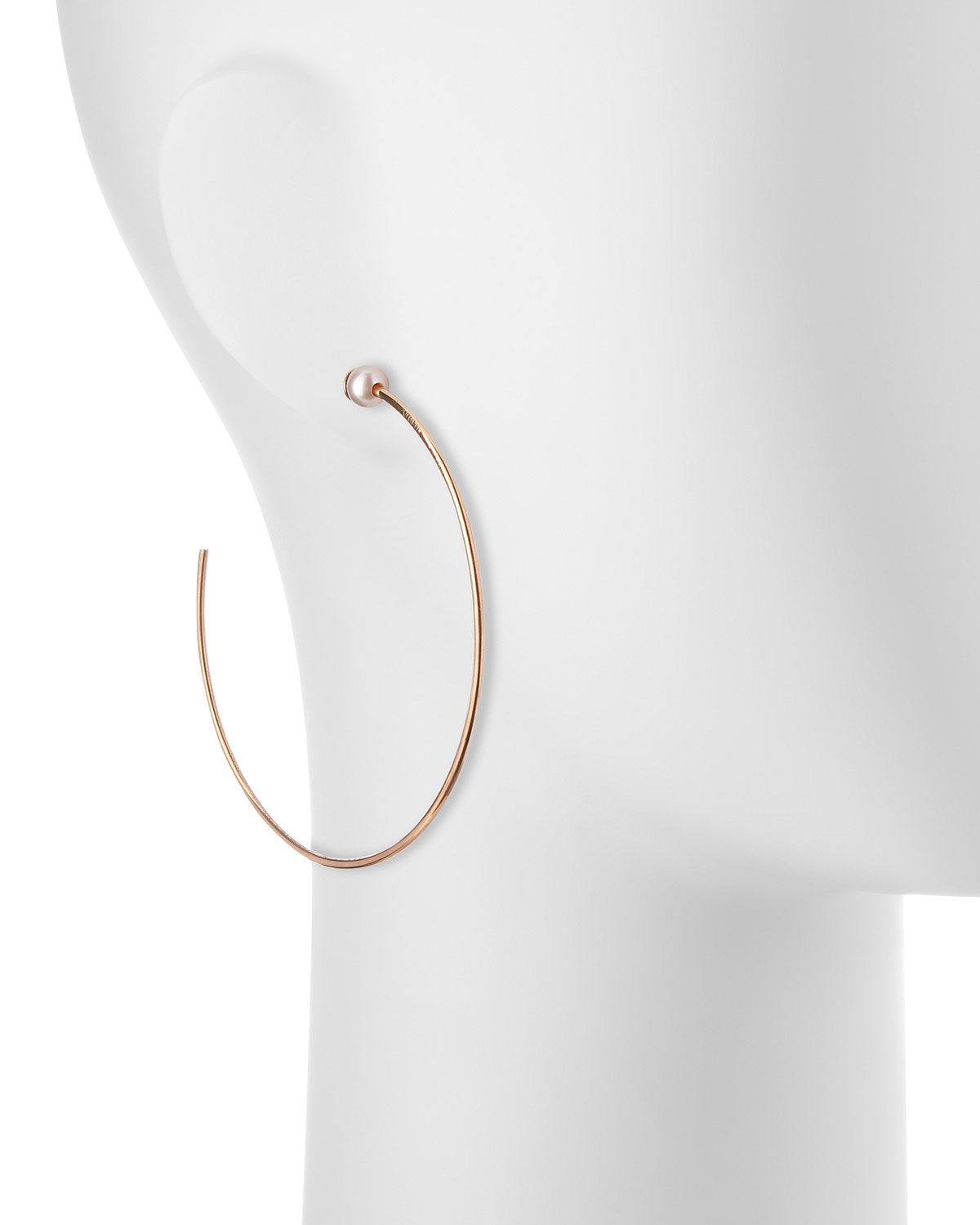 Pearl Stud Hoops