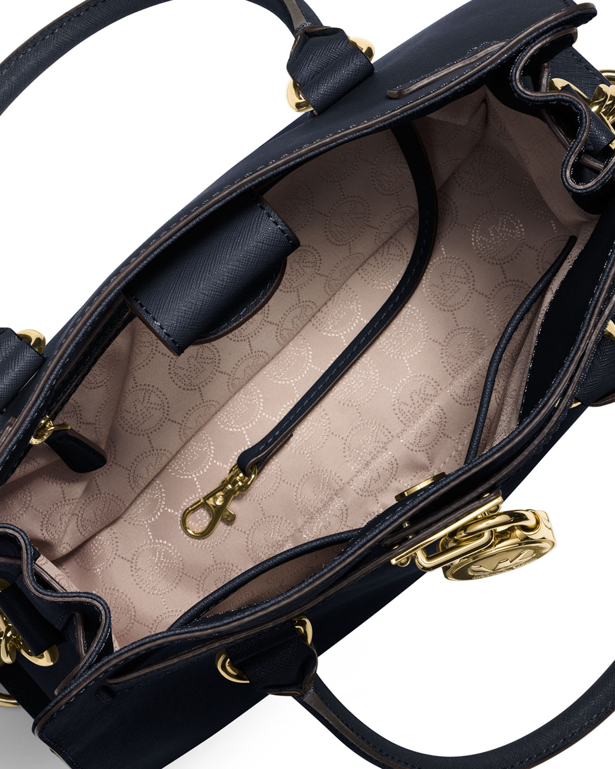Hamilton Saffiano Satchel Bag, Navy