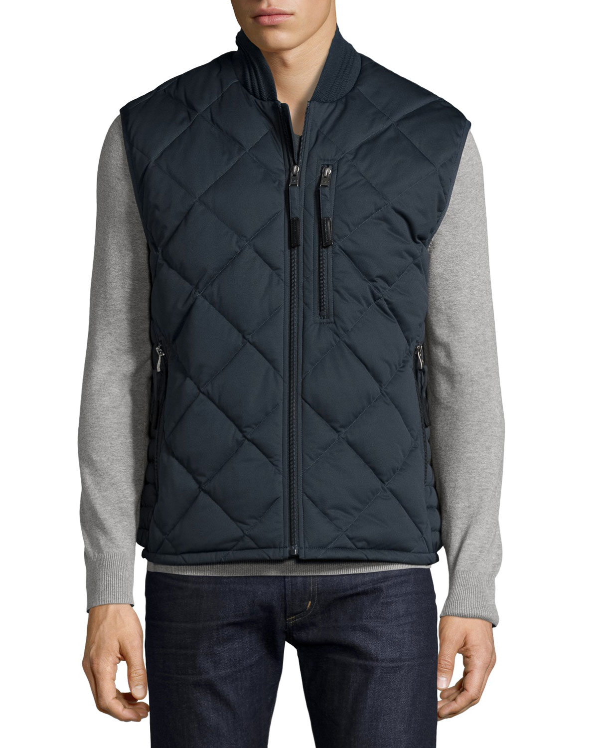 Systems Quilted Vest, Ink