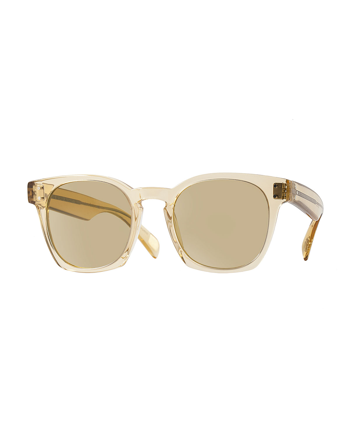 Byredo Photochromic Square Sunglasses, Transparent Champagne