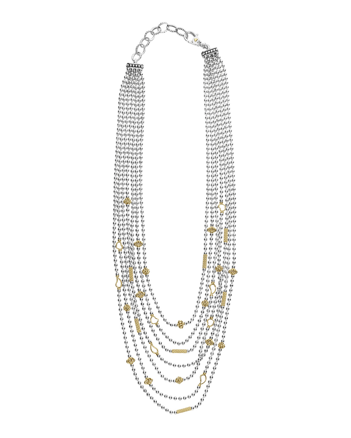 Icon Multi-Strand Caviar Bead Necklace