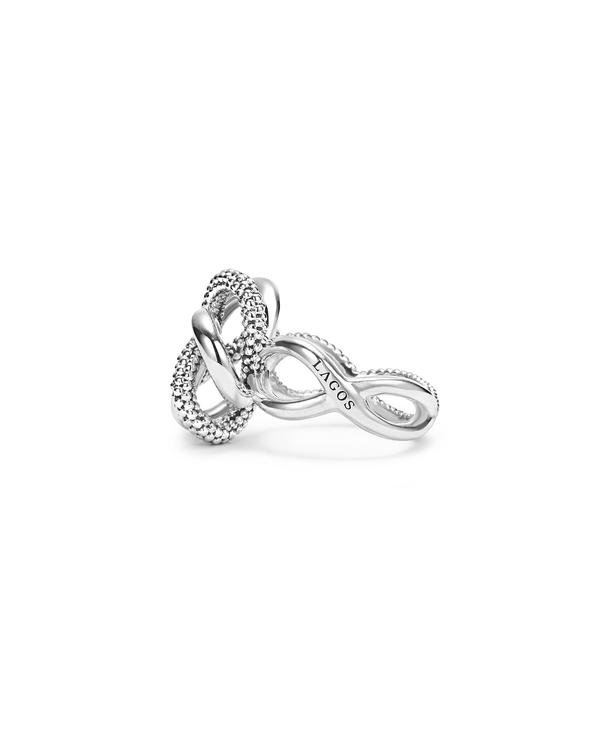 Sterling Silver Love Knot Ring, Size 7