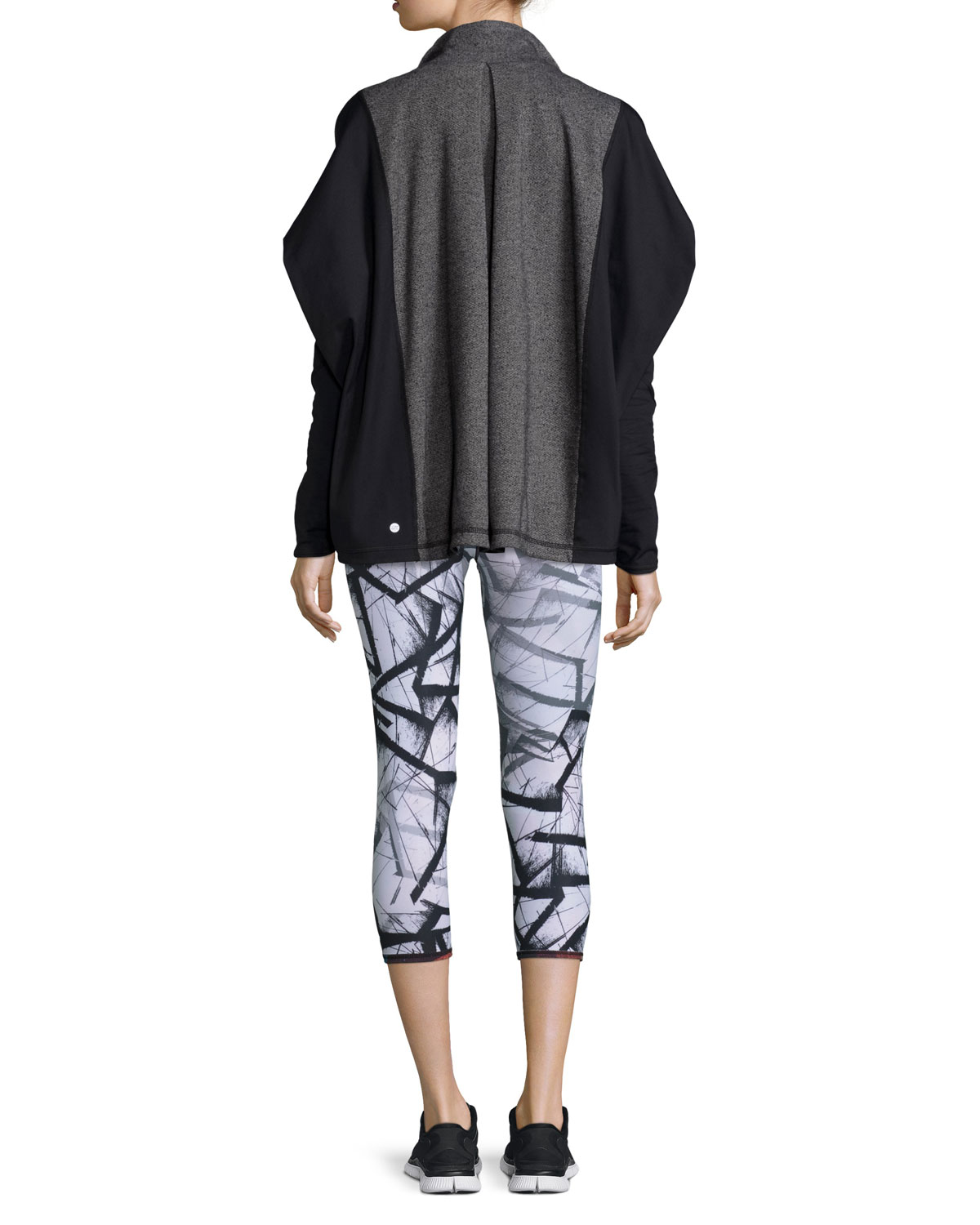 Reversible Print Performance Capri Pants, Nebula