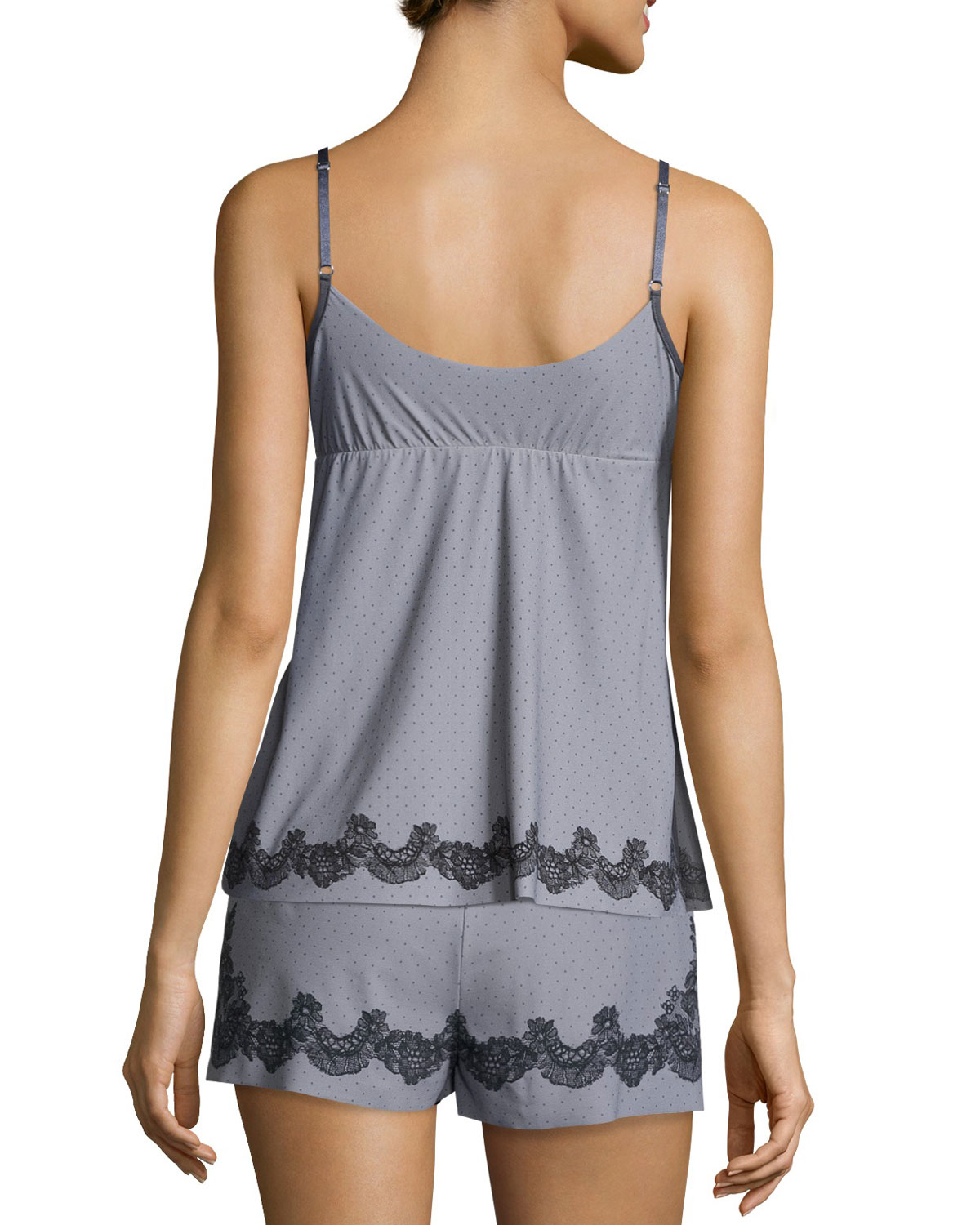 Antique Lace-Print Camisole, Stormy
