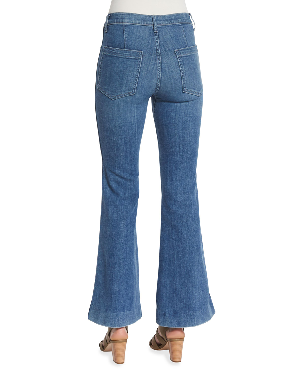 The Mariner Flare-Leg Ankle Jeans, Pacific Blue