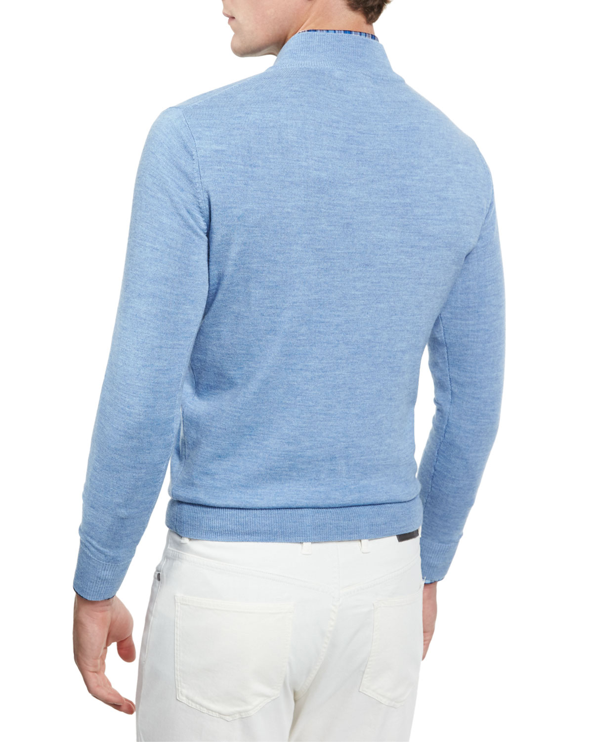 Merino Wool Quarter-Zip Sweater