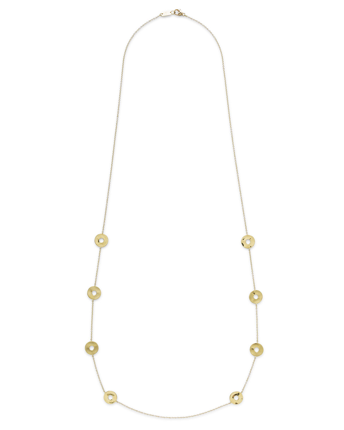 18K Senso&#153 Disc Station Necklace, 37"