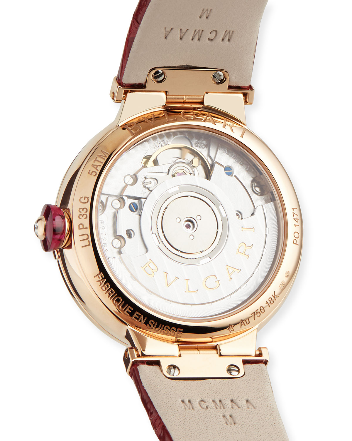 33mm LVCEA 18K Pink Gold Watch