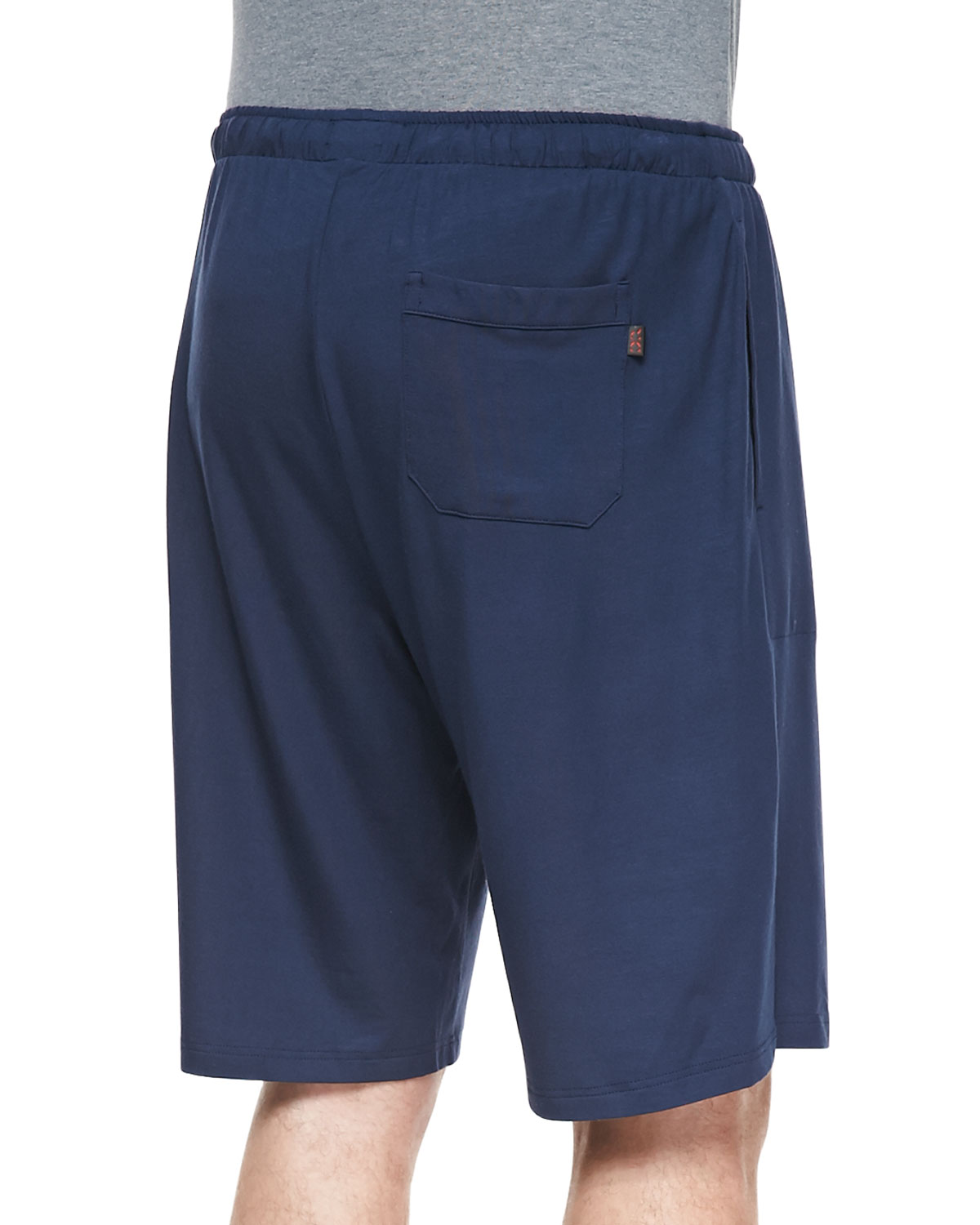 Basel Jersey Lounge Shorts, Navy 