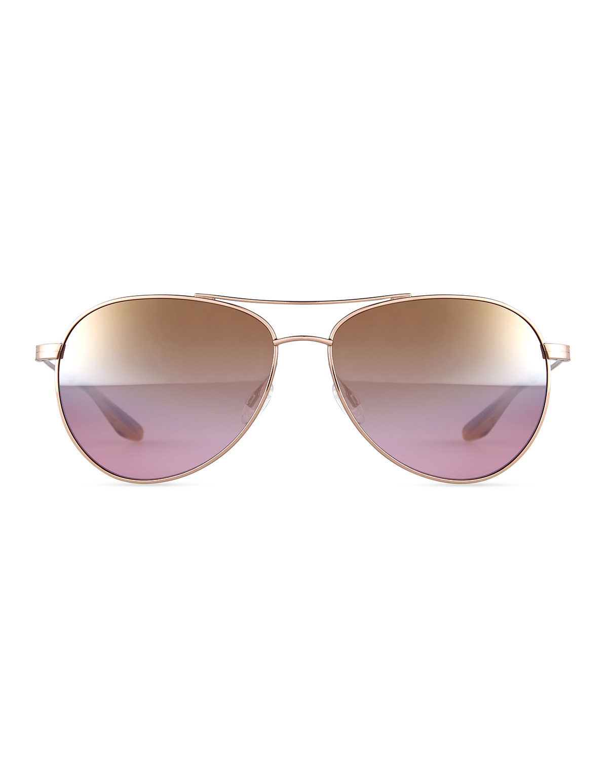 Universal Fit Lovitt Aviator Sunglasses, Gold/Lilac