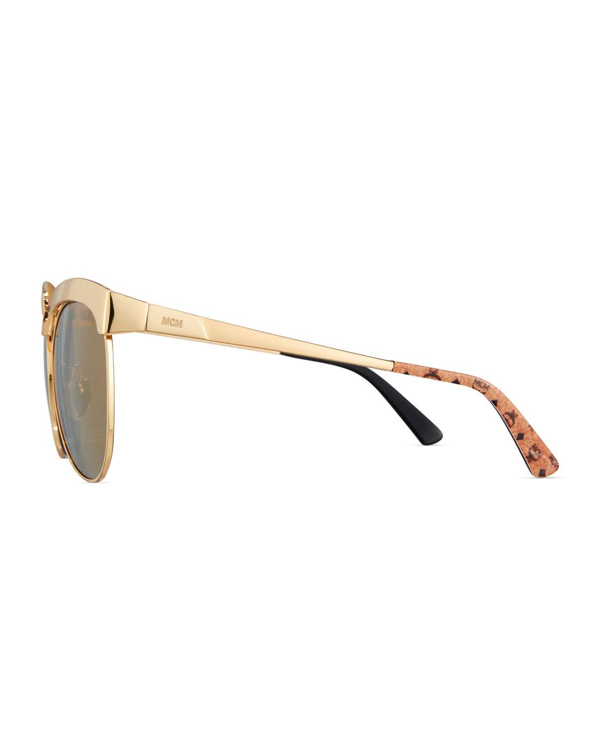 Classic Mirrored Cat-Eye Sunglasses