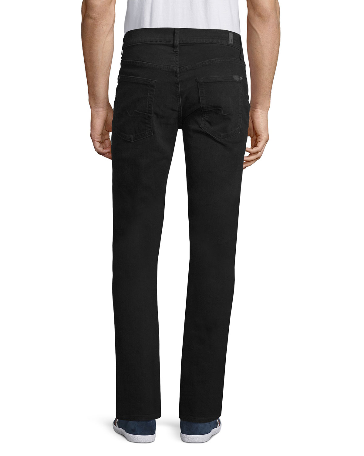 The Straight Washed Jeans, Black