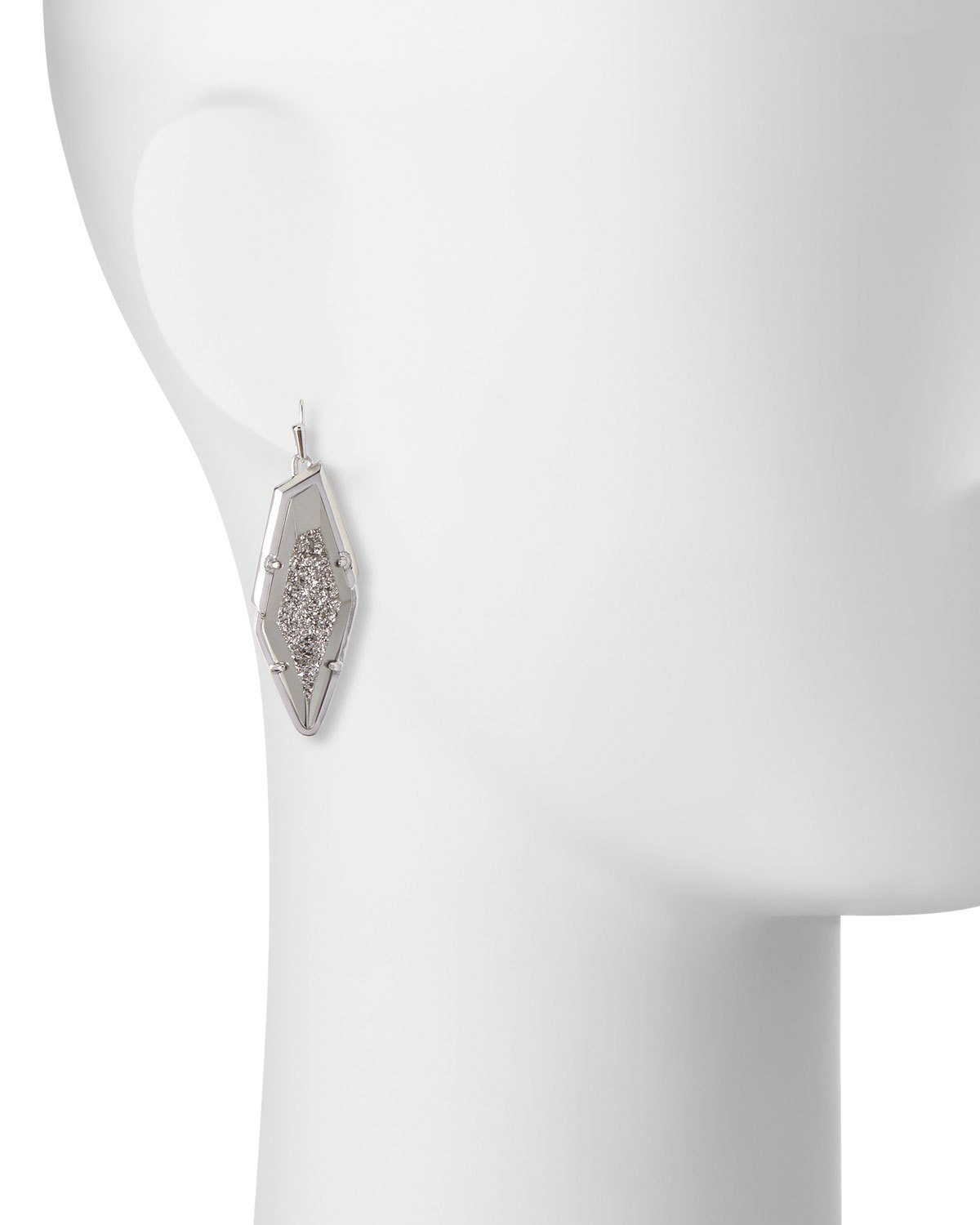 Bex Statement Drop Earrings, Silver