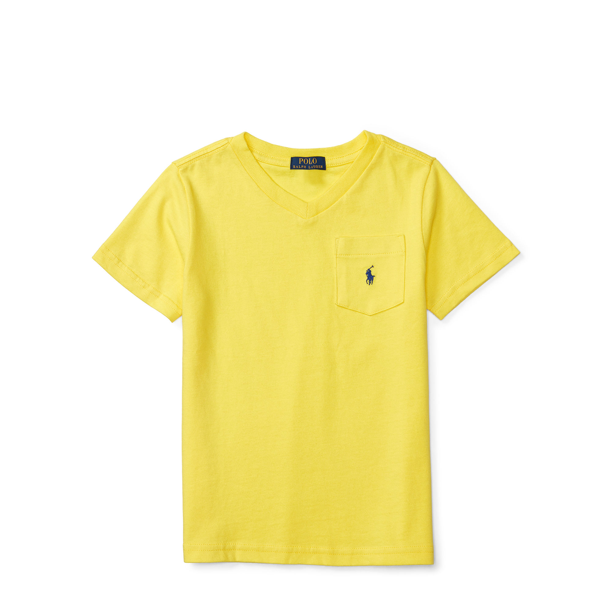 Cotton V-Neck Pocket Tee