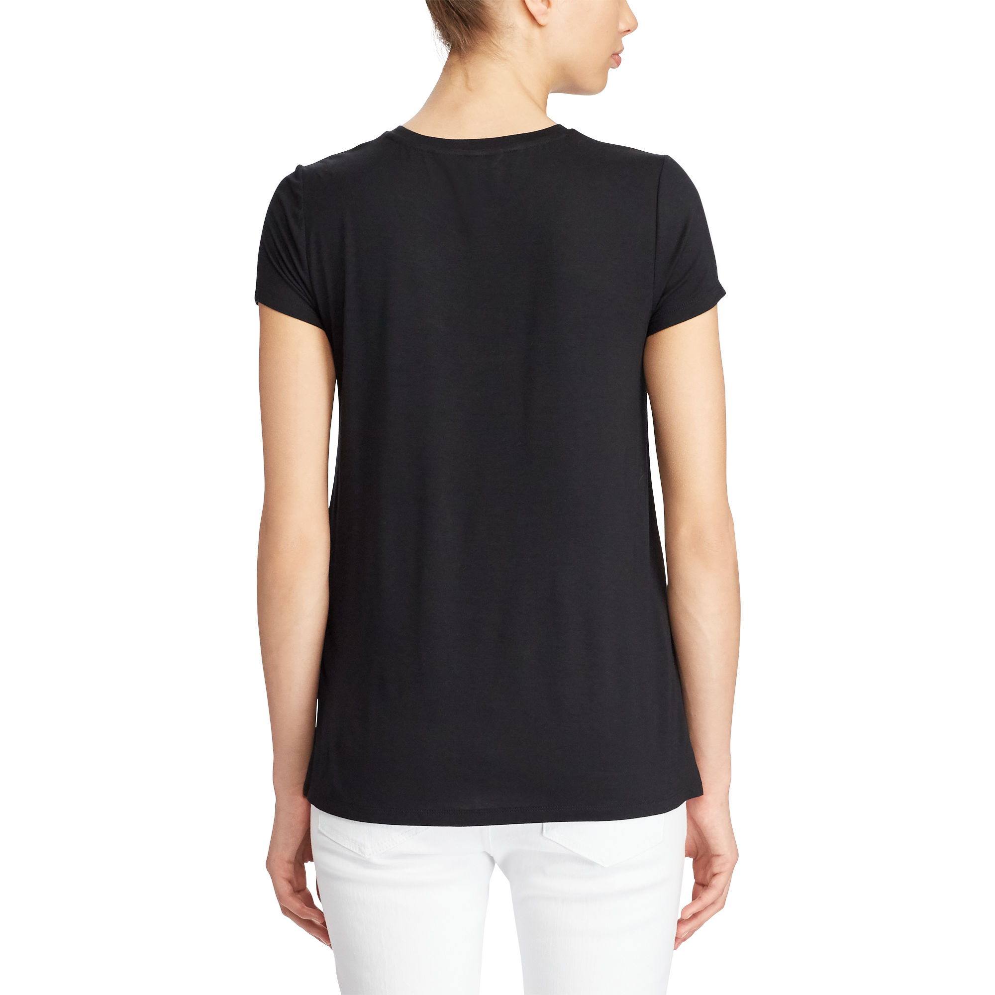 Crepe-Front Jersey Tee