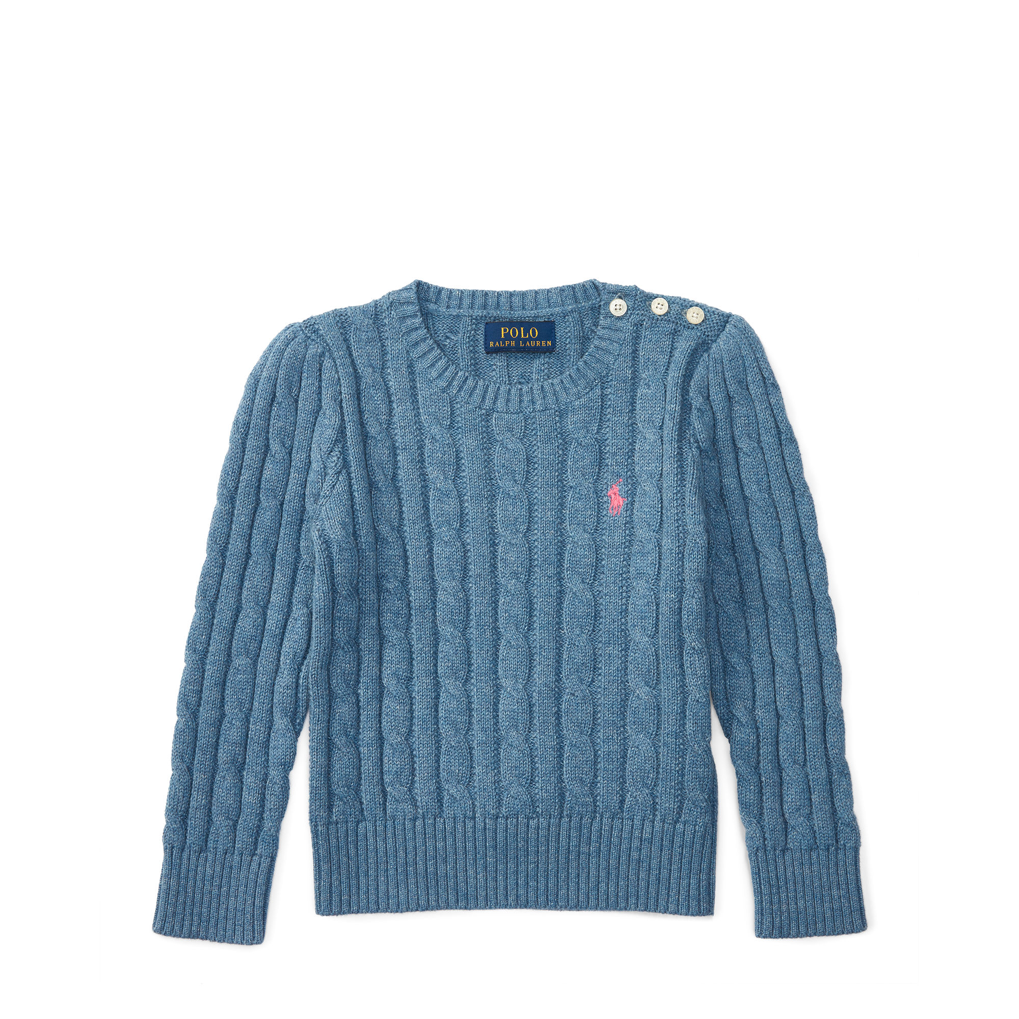 Cable-Knit Cotton Sweater