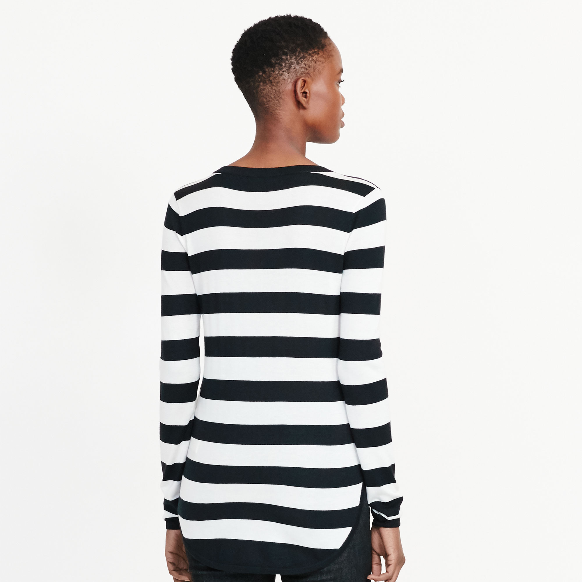 Striped Silk-Blend Sweater