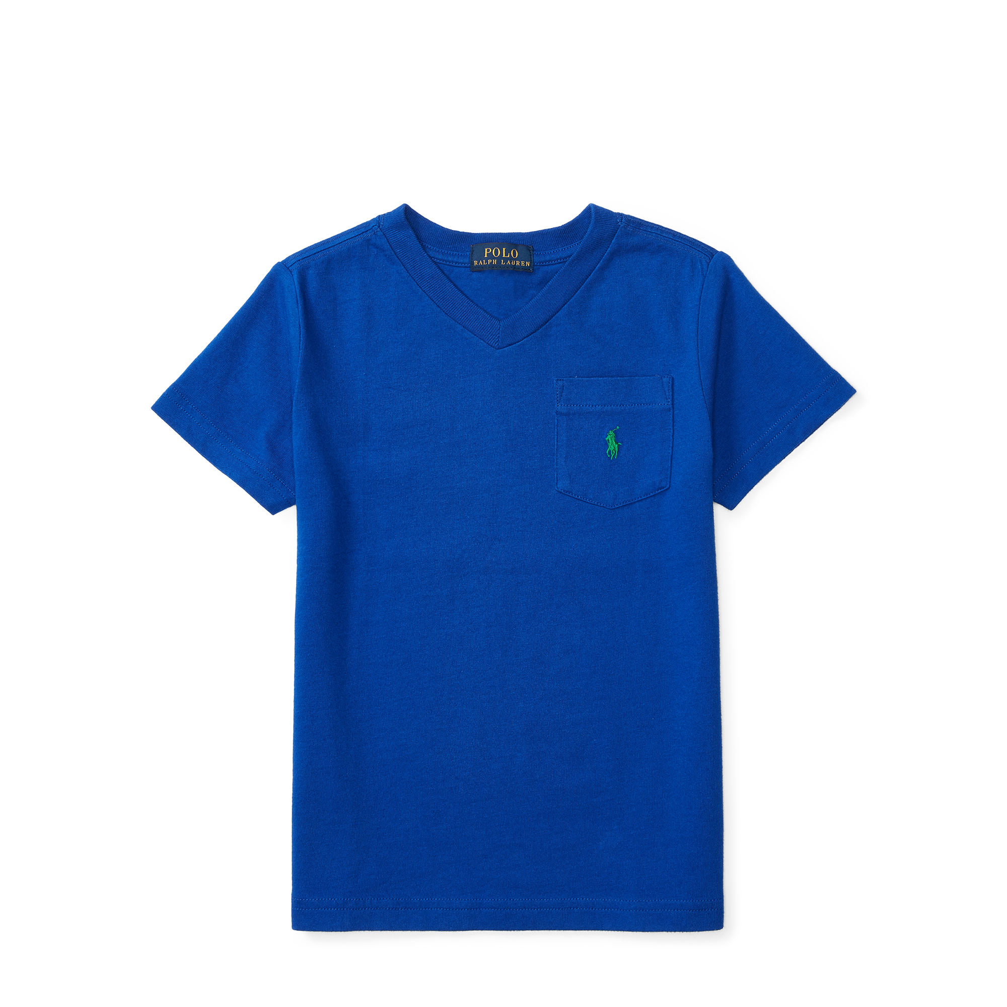 Cotton V-Neck Pocket Tee