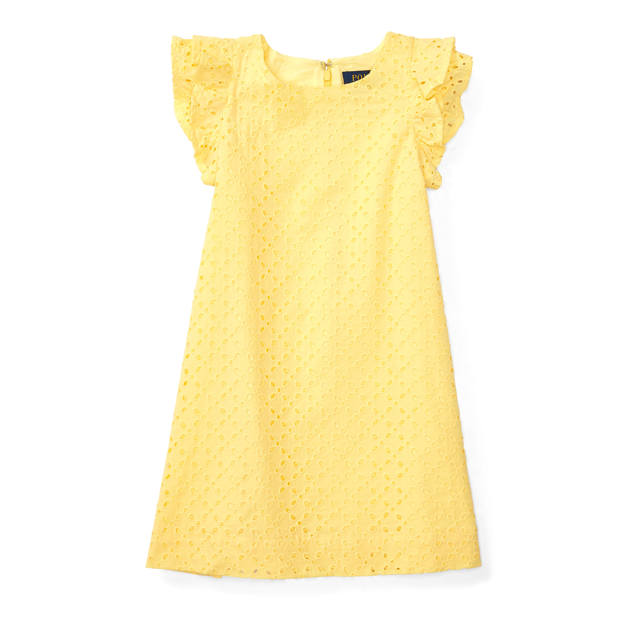 Eyelet Cotton A-Line Dress