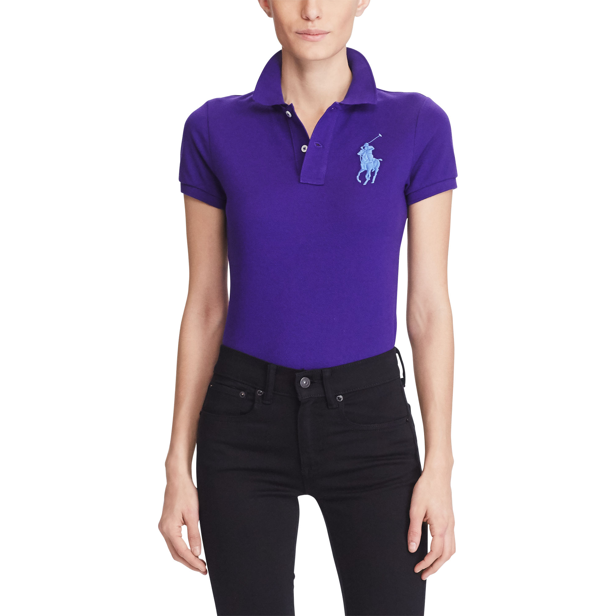 skinny-fit big pony polo shirt