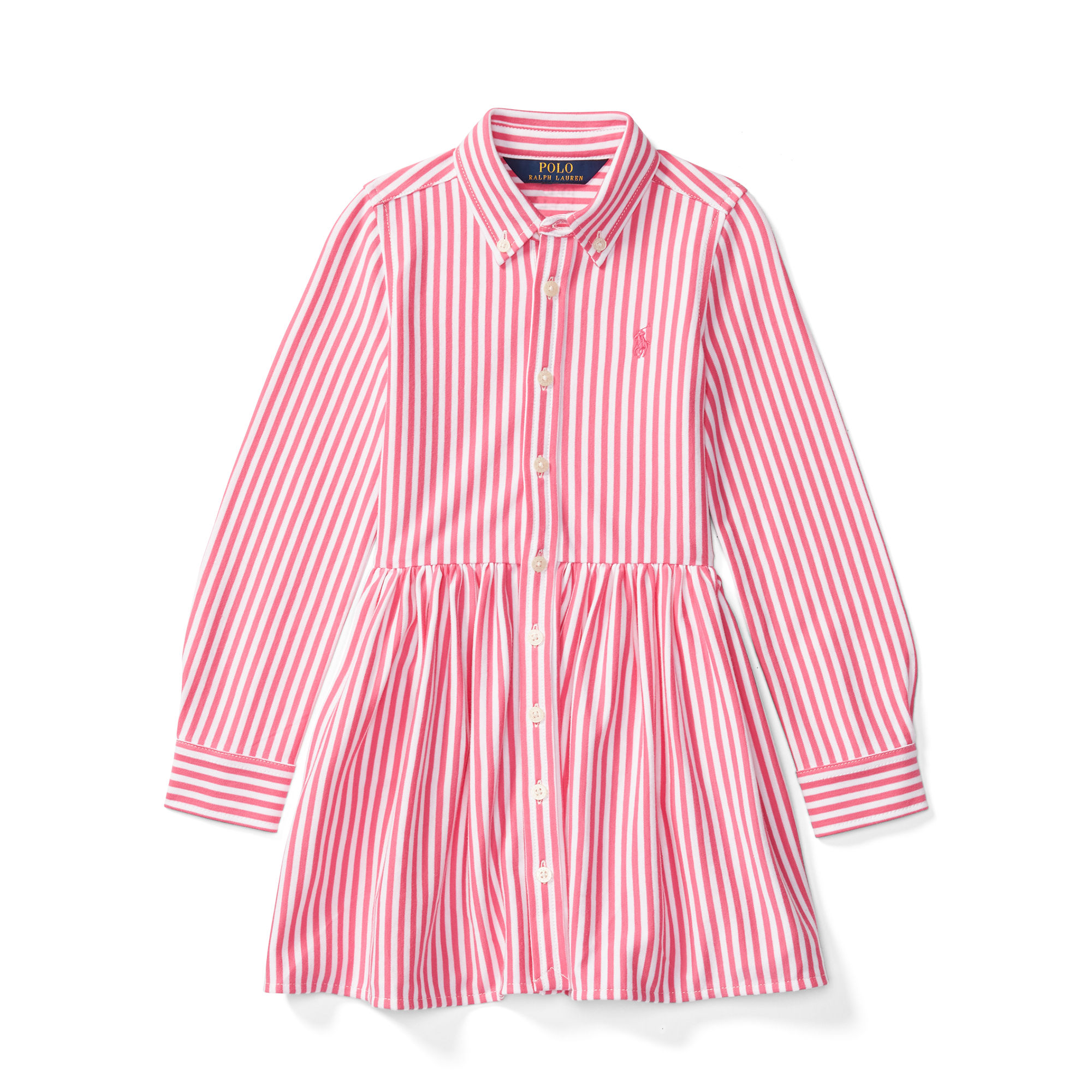 Striped Pima Cotton Shirtdress