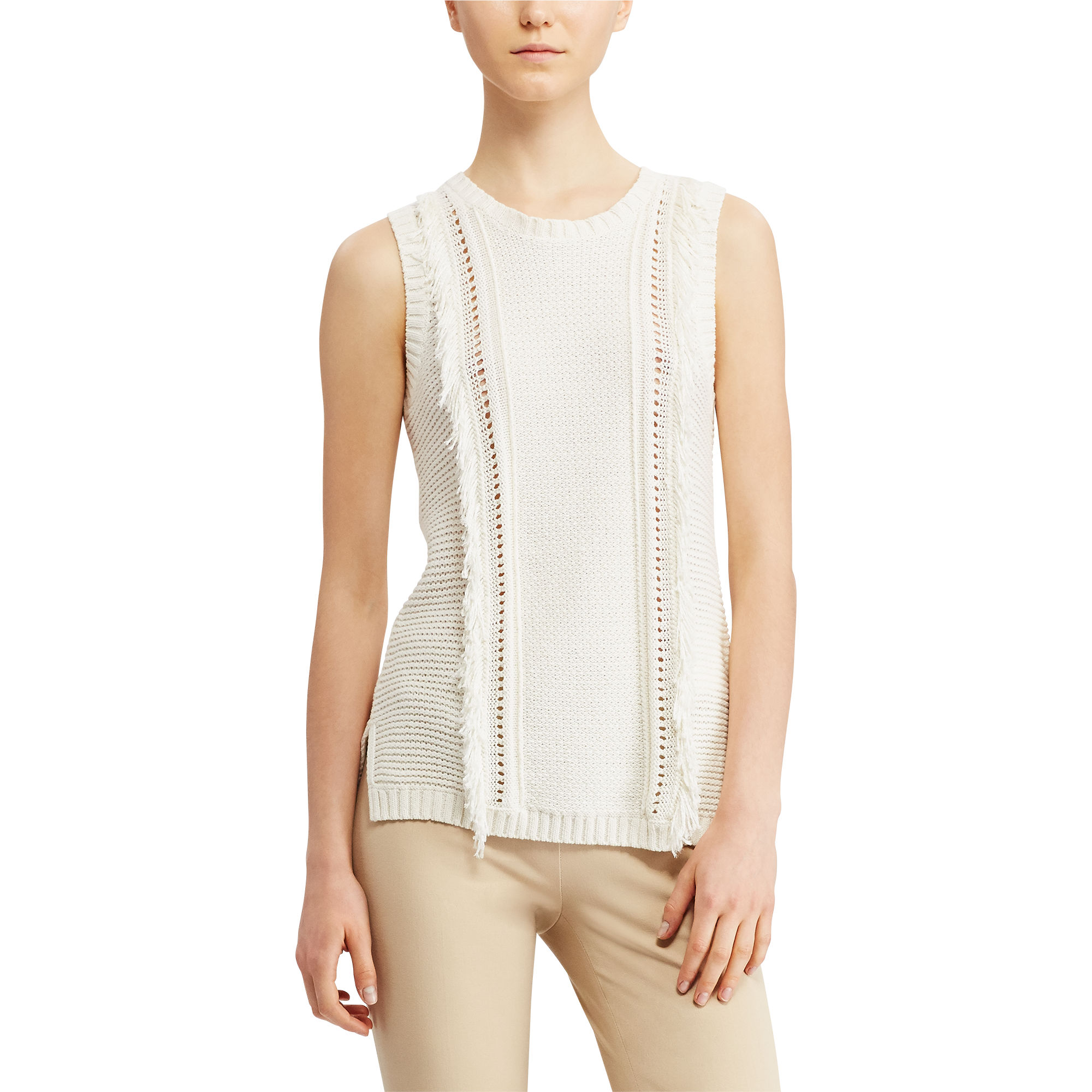 Fringe Sleeveless Sweater