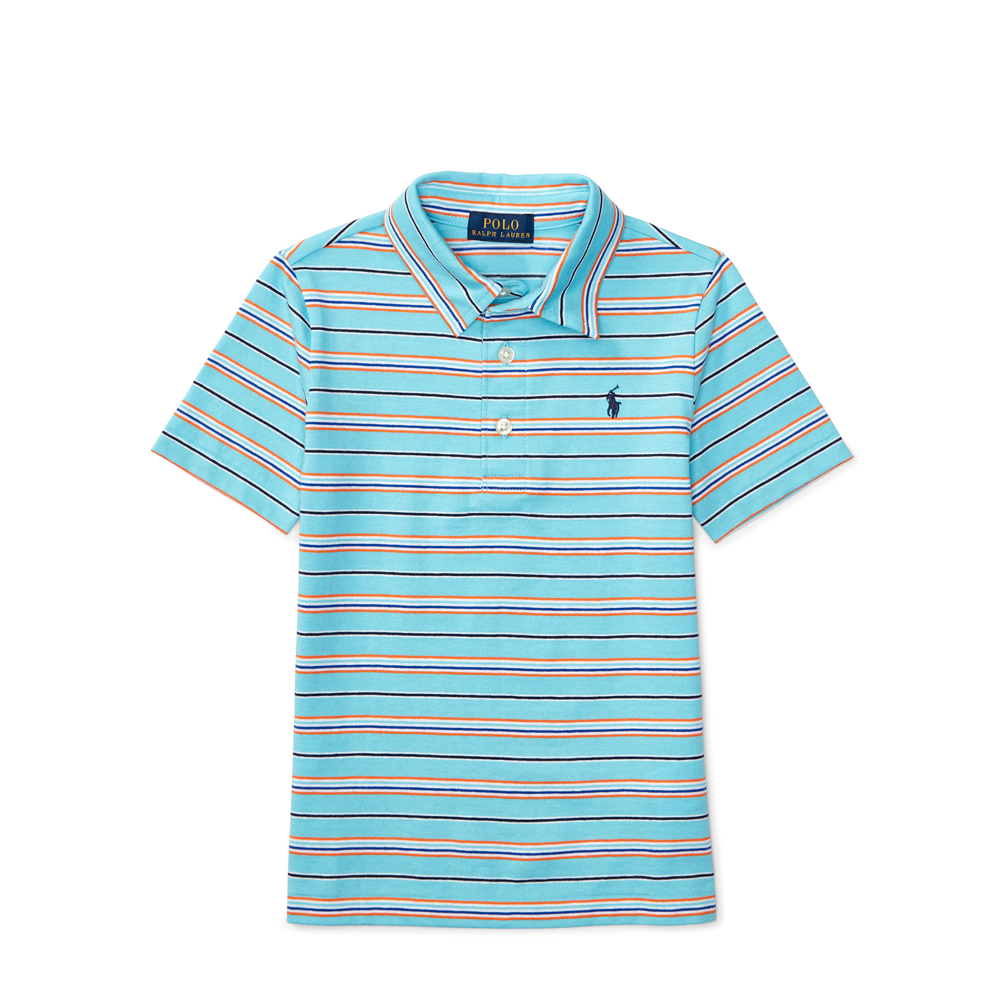 Striped Cotton Jersey Polo