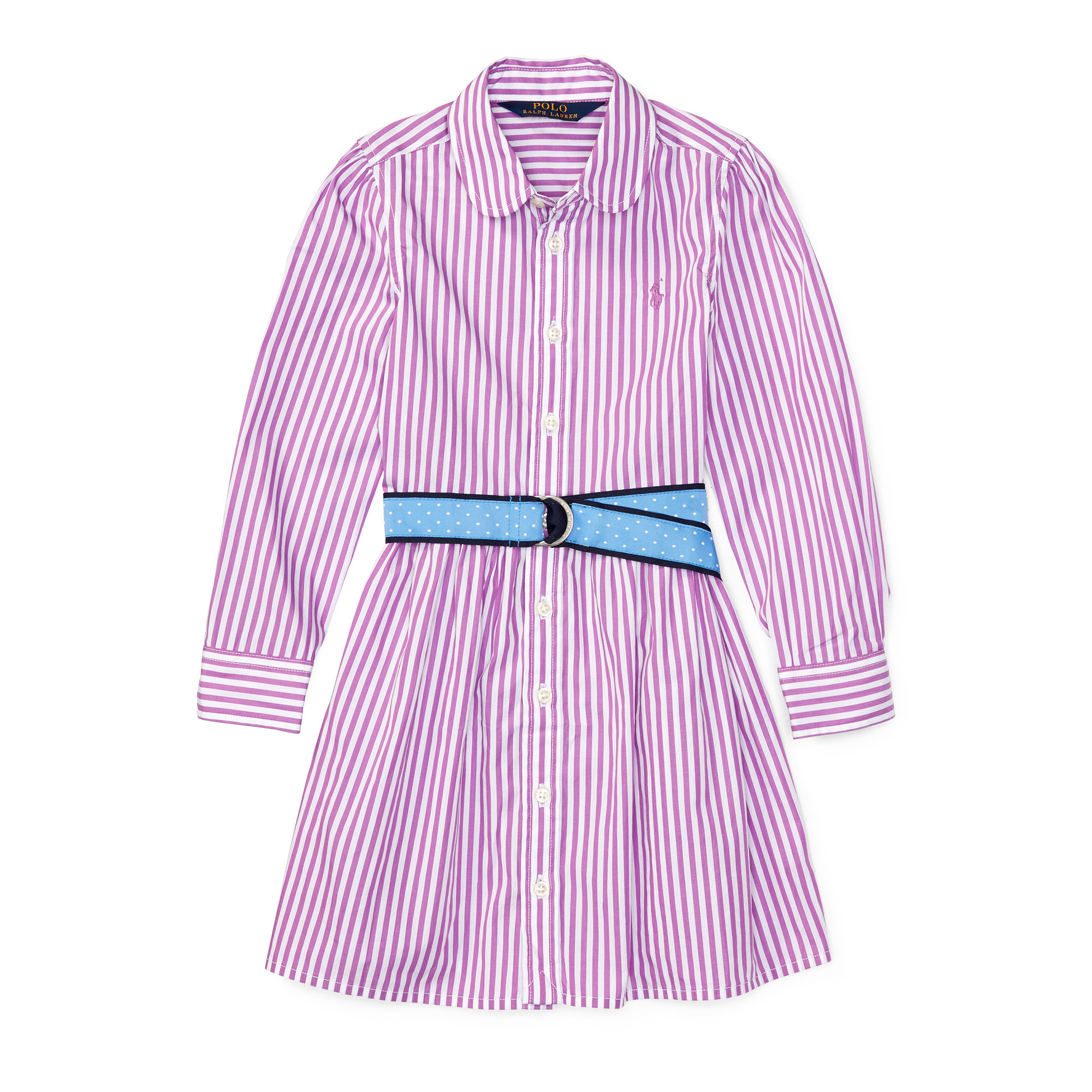 Striped Cotton Shirtdress